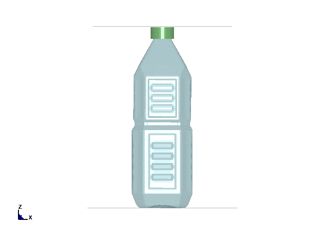 Plastic Bottle Backling LS-DYNA