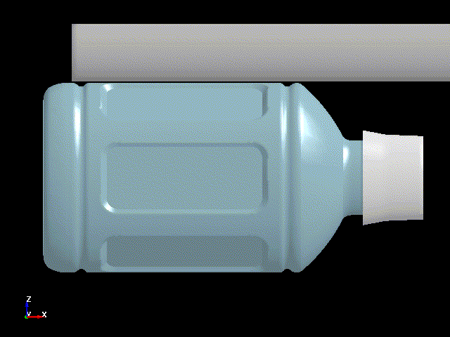 Side Compression Test of a Plastic Bottle