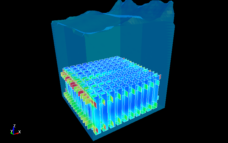 spent fuel pool / sloshing test