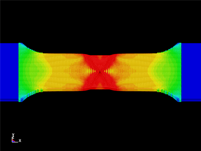 tensile test model with sph in ls-dyna