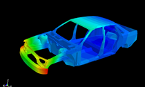 NCAC Ford Taurus NCAP model / BIW Eigenvalue simulation model / ls-dyna