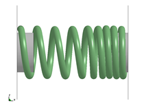 surging of compression spring 58Hz