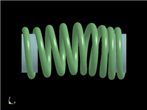 surging of compression spring 67Hz