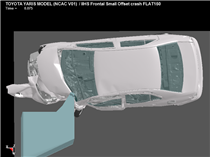 IIHS Frontal Small Overlap Crash Test FEA FLAT150