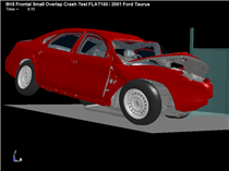 IIHS Frontal Small Overlap Crash Test FEA FLAT150