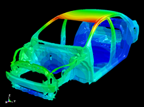 NCAC Toyota Yaris BIW model / Eigenvalue simulation model / ls-dyna