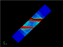 CFRP 45degree Tensile Test / ls-dyna