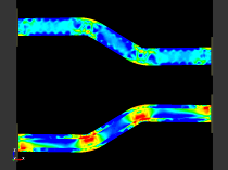 Axial Compression Test of Dual S-Frame Model W50/H50/Angle 30deg / ls-dyna