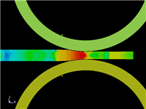 The behavior of surface cracks during rolling