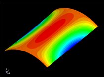 Linear Static Scordelis-Lo Roof Benchmark Test