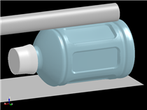 Side Compression Test of a Plastic Bottle A