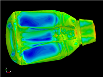 Side Compression Test of a Plastic Bottle / Large Defomation