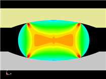 Press Simulation of Glass Lens