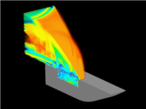 3D CESE / Flow around weapons bay