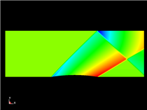 CESE 2D Flow over a small bump