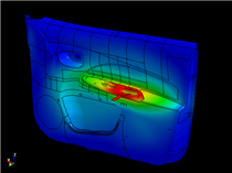 Door Panel Strength Test Simulation