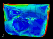 Door Panel Thermal Stress Simulation