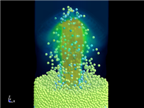 Numerical Simulation of Spouting Bed using DES and ALE coupling method