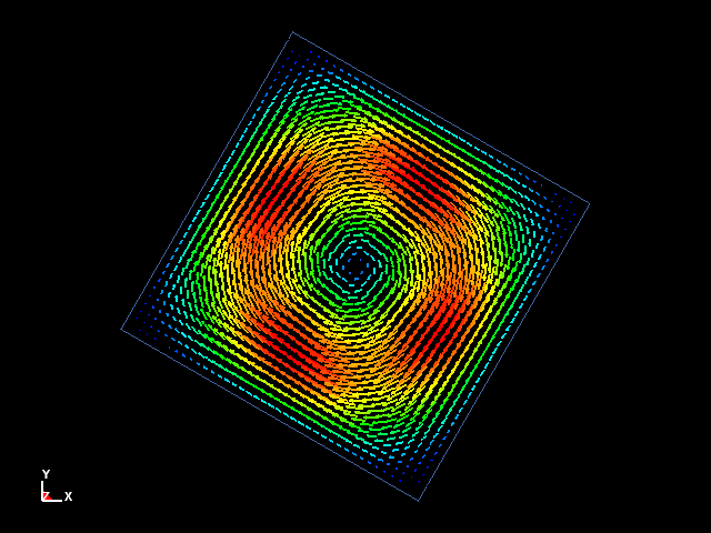  Rayleigh Number 1000 angle is 60 degree