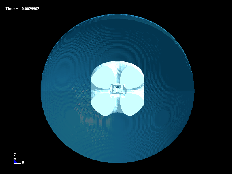  Bubble Dynamics inside Liquid Drops, d=0.0mm