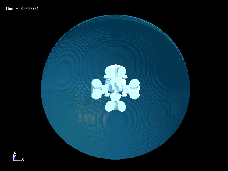 Bubble Dynamics inside Liquid Drops, d=0.0mm