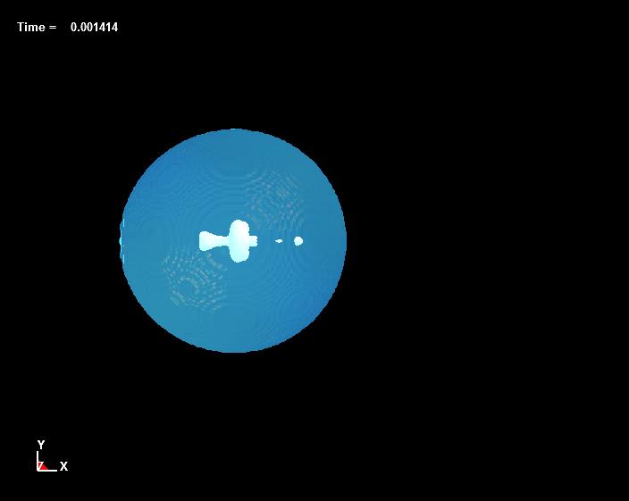  Bubble Dynamics inside Liquid Drops, d=2.5mm