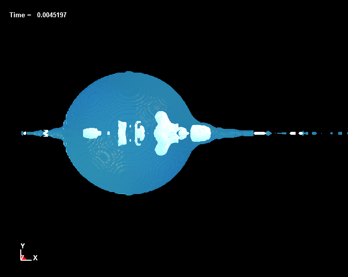  Bubble Dynamics inside Liquid Drops, d=2.5mm