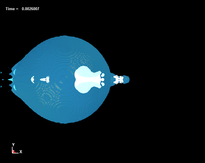  Bubble Dynamics inside Liquid Drops, d=4.5mm