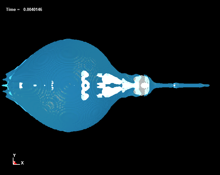  Bubble Dynamics inside Liquid Drops, d=4.5mm