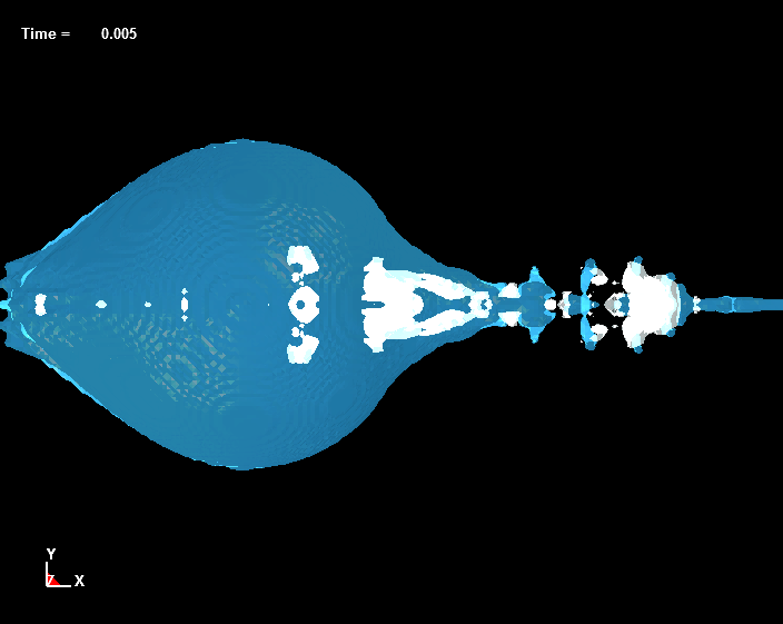  Bubble Dynamics inside Liquid Drops, d=4.5mm