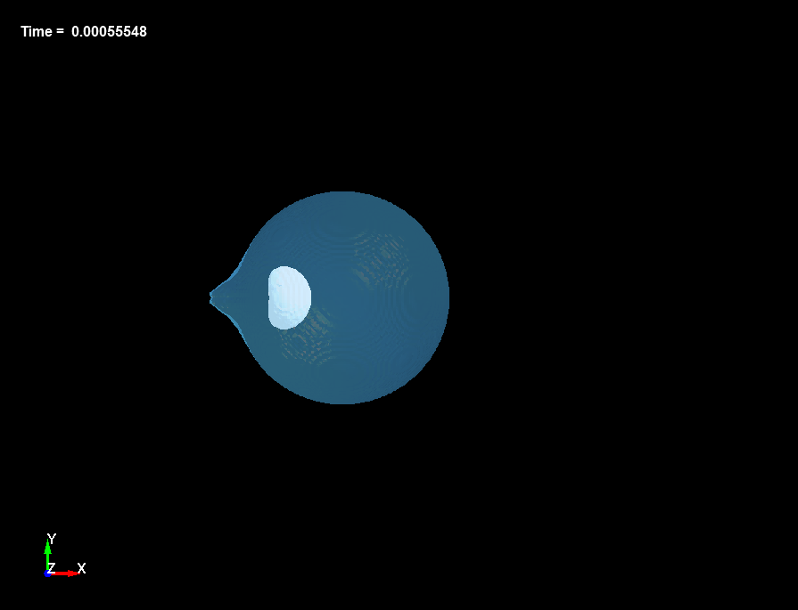  Bubble Dynamics inside Liquid Drops, d=6.5mm