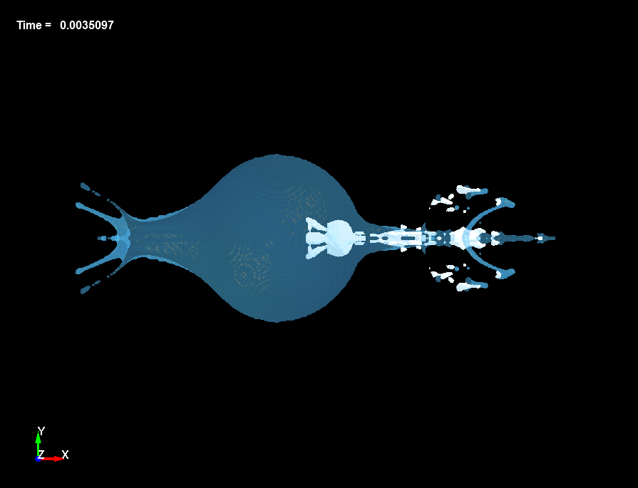  Bubble Dynamics inside Liquid Drops, d=6.5mm