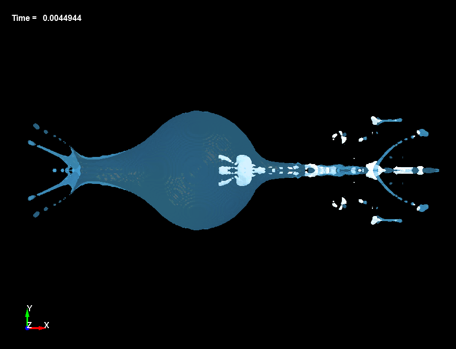  Bubble Dynamics inside Liquid Drops, d=6.5mm