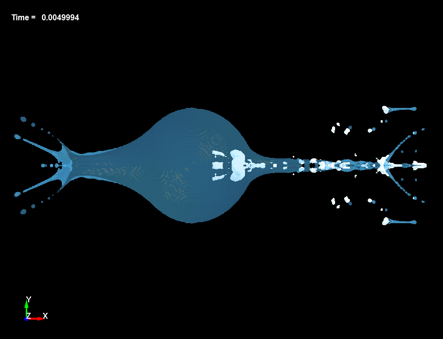  Bubble Dynamics inside Liquid Drops, d=6.5mm