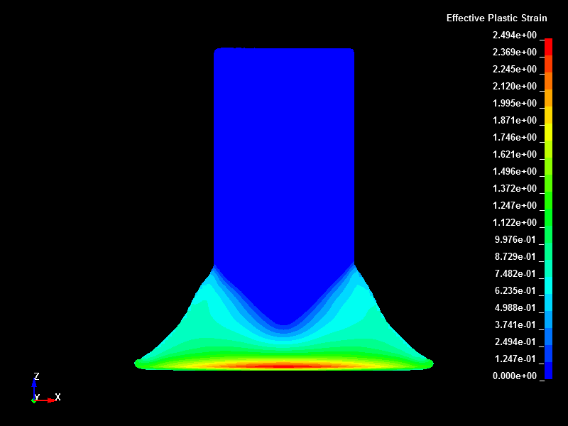  Taylor bar impact analysis using conventional ALE method