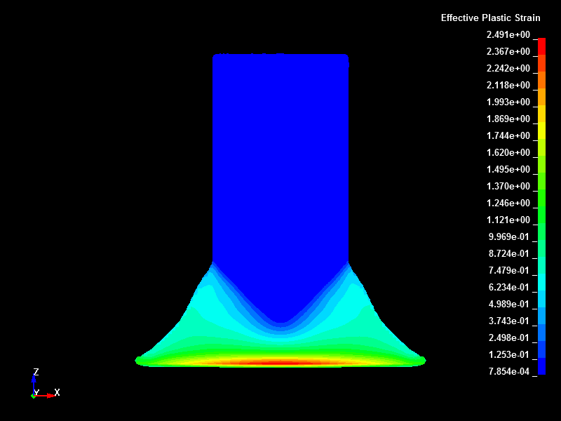  Taylor bar impact analysis using Structured ALE method