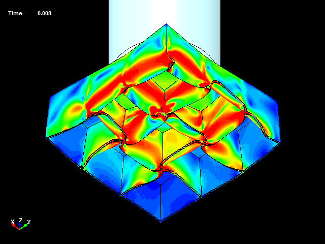  Drop test , Impact simulation