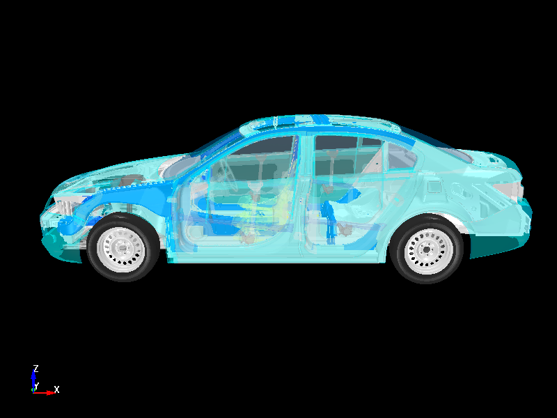  Small overlap crash test simulation using ls-dyna