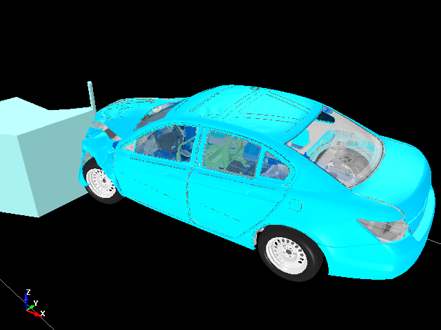  Small overlap crash test simulation using ls-dyna