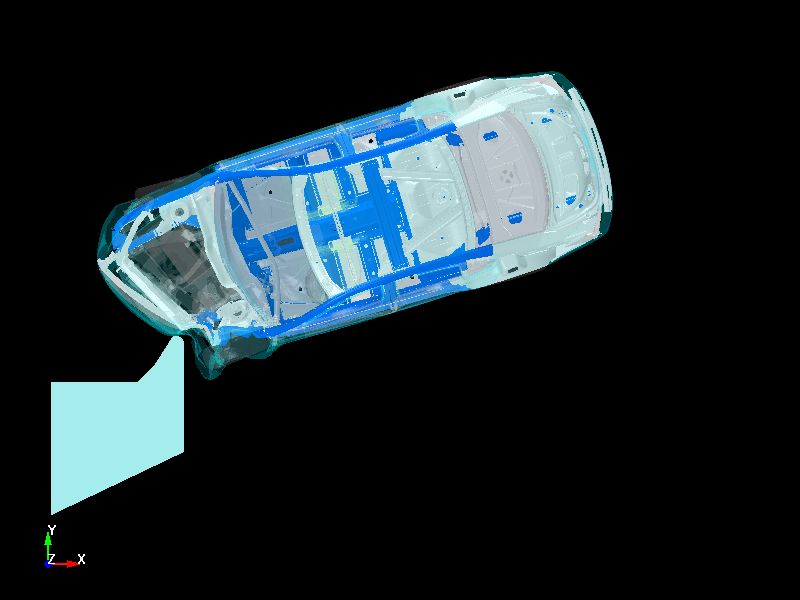  Small overlap crash test simulation using ls-dyna