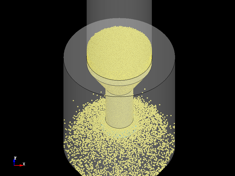  DES / Hopper Flow by vibratory feeder