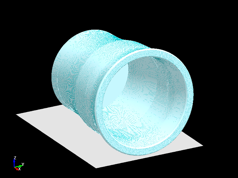  Glass Drop Impact simulation with adaptive solid to sph function