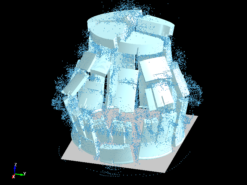  Glass Drop Impact simulation with adaptive solid to sph function