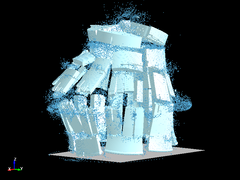  Glass Drop Impact simulation with adaptive solid to sph function