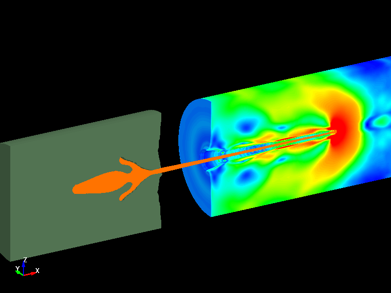 Shaped Charge Jet deformation and penetration 