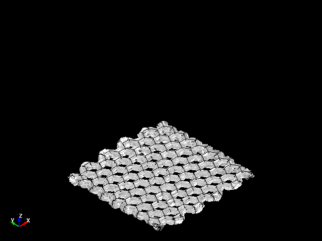  Deformation behavior for axial compression of aluminum honeycomb 