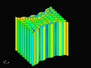 Tensile deformation of aluminum honeycomb