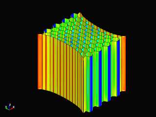 Tensile deformation of aluminum honeycomb