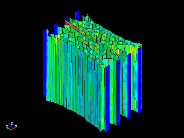  Tensile deformation behavior of aluminum honeycomb in orthogonal direction (Y) 