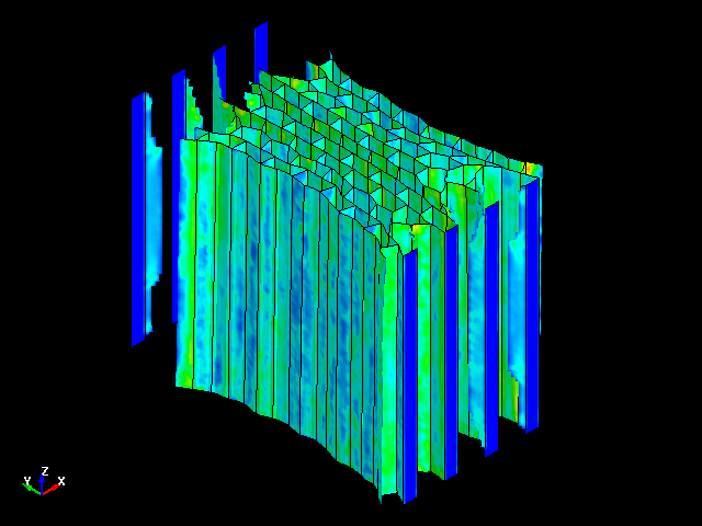  Tensile deformation behavior of aluminum honeycomb in orthogonal direction (Y) 